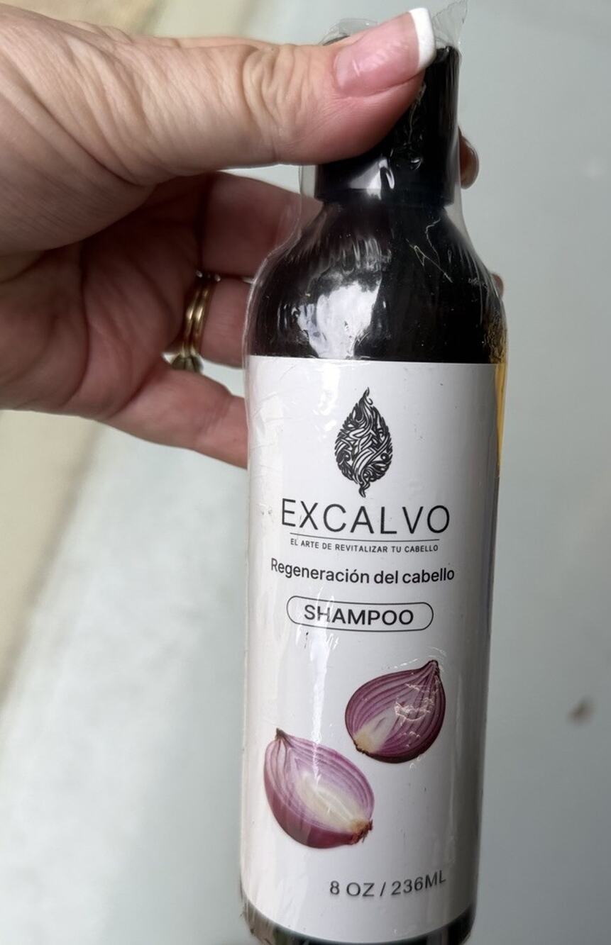 EXCALVO Shampoo 236ml With Rosemary Oil, Red Onion, Cinnamon, Prevent Hair Loss